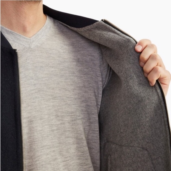 Naadam Wool Cashmere Reversible
Bomber Jacket Size XL - Picture 5 of 14